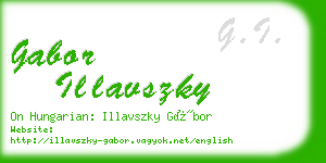 gabor illavszky business card